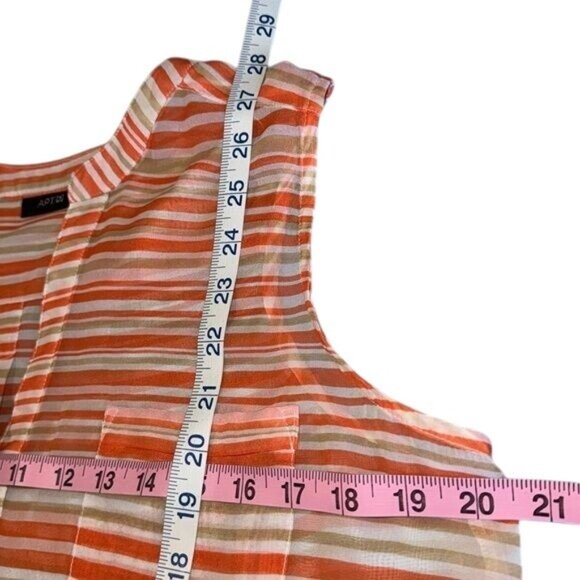 Apt. 9 Womens Sleeveless Striped Button-Front Blouse - Picture 9 of 9